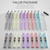 Nicpro 10 Pack 0.7 mm Mechanical Pencil Bulk Set with Case, Cute Candy Pastel Art Drafting Pencils 0.7mm with 10 Tube HB Lead Refills, Eraser for ...