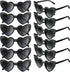 12 Pairs Heart Shaped Sunglasses Bachelorette Heart Sunglasses Cat Mod Retro Eyeglasses for Women Wedding Party...