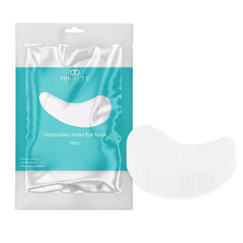 Project E Beauty 500pcs Disposable DIY Non-Woven Eye Mask Paper DIY Cotton Eye Care Mask | for Skincare & Spa Salon Use | Cosmetic Facial Paper fo...