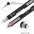 Baile 6 in 1 Multifunctional Ballpoint Pens 5 Colors 0.7 mm Ballpoint Pen and 0.5 mm Mechanical Pencil in One Pen, Pack of 5...