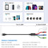 Travel 4 in 1 iWatch & iPhone Charger,Multi Charging Cable for Apple Watch Charger Wireless USB C Micro Nylon Compatible with iWatch Ultra/SE/9/8/...