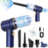 Handheld Car Vacuum Cleaner, 9000Pa Vacuum Cleaner and Air Duster, 120W High Power Wet and Dry Handheld Car Vacuum Cleaner with LED Light and Mult...
