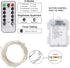 Homemory 2 Pack Each 20 Ft 60 LED Short Fairy Lights Battery Operated Christmas String Lights with Remote, Waterproof 8 Modes Firefly Twinkle Ligh...