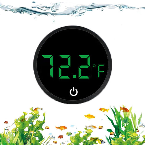 Fish Tank Digital Thermometer Accurate, LED Display, Mini Aquarium Thermometers Accurate Wireless Tank Thermometer Aquarium Temperature Measuremen...