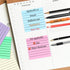 600 Sheets Transparent Sticky Notes with Lines, 3x3 Inch Colorful Annotation Sticky Notes, Waterproof See through Sticky Notes or School Supplies ...