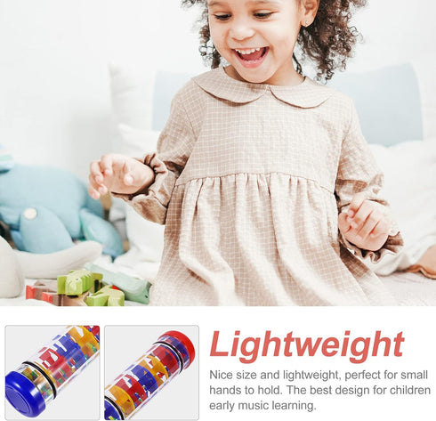 ibasenice Rainstick- Infant Baby Instrument Sound Sensory Enlightenment Percussion Toy Kid Stick, Handshake Rain Stick Music Rainmaker Shaker Gras...