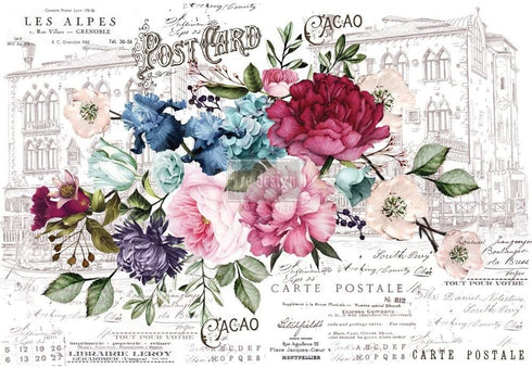 Redesign DÉCOR TRANSFERS® – Imperial Garden Size 44"x30", Cut INTO 6 Sheets 655350635534 Rub on Transfer for Wall or Furniture Decoration...