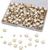 Luter 500 x Wooden Star Craft Ornaments Unfinished Blank Wooden Star Slices Embellishments for Christmas, Wedding, Party Decoration, DIY Cards, 5 ...
