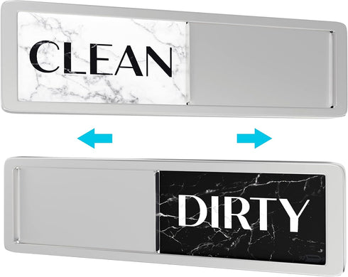 Dishwasher Magnet Clean Dirty Sign, Clean Dirty Magnet for Dishwasher, Modern Kitchen Decor, Magnetic Dish Washer Sign Indicator, Sliding Rustic D...