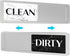 Dishwasher Magnet Clean Dirty Sign, Clean Dirty Magnet for Dishwasher, Modern Kitchen Decor, Magnetic Dish Washer Sign Indicator, Sliding Rustic D...