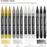 ARTEZA Acrylic Paint Markers, Set of 12 Metallic Marker Pens, 3 Gold, 3 Silver, 3 Black, 3 White, Extra-Fine Nibs, 15mm, for Stone, Glass, and Woo...