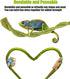 Hermit Crab Supplies Climbing Toys, Reptile Climbing Decor Vine, Bendable Bearded Dragon Accessories for Climbing 32 Inches...
