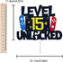Level 15 Unlocked Video Game Cake Topper - Level 15 Unlocked Awesome 2007 Boy's Birthday Cake Topper - Video Game 15th Birthday Cake Decorations...