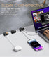 Nearockle 6 Pack Magnetic Cable Clips with Double-Hole, 6-7.5MM Adhesive Cord Organizer Cable Management USB Charger Holder for Home Office Deskto...