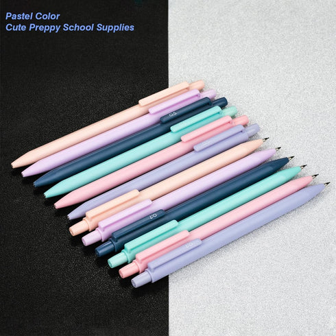 Mechanical Pencil Set with 12PCS Pastel Mechanical Pencils 0.5 & 0.7mm 240PCS HB Pencil Lead Refill, Preppy Things Cute Stuff Back to School Suppl...