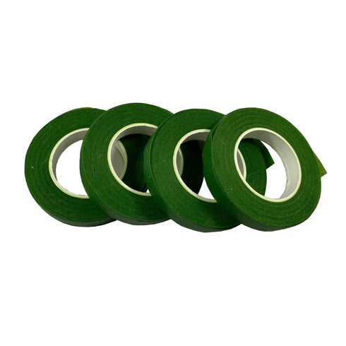 zYoung 4 Rolls Floral Tape 1/2inch Flower Tape Dark Green Floral Tape for Bouquets Floral Arranging Stem Wrap Craft...