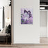 Farmhouse Butterfly Wall Art Purple Bathroom Wall Decor Butterfly Lily Flower Pictures Canvas Prints Framed Modern Just Breathe Painting Artwork f...