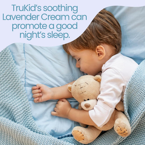 TruKid Lavender Skin Cream for Kids - Hydrates & Moisturizes Sensitive Skin, All Natural Ingredients, Enriched with Shea Butter, Cocoa, Grape Seed...
