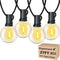 Outdoor String Lights 27FT G40 LED Globe Patio Lights with 13+1 Waterproof Edison Bulbs, Shatterproof Connectable Hanging Lights for Outside Backy...
