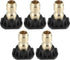X AUTOHAUX High Pressure Washer Spray Nozzle Tips Quick Connector Black 5 Pcs...