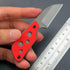 C1297 Fixed Blade Knife Neck Knife,9Cr18Mov Blade G10 Handle EDC Tool Knifes for Outdoor, Camping, Hiking, Fishing,Hunting with kydex Sheath (Red)...