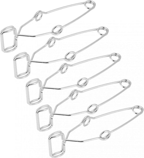 5PCS Spring Test Tube Holders Steel Clip Clamp Holder Testing Tube Holder Laboratory Test Tube Clip Laboratory Experiment Testing Holder 14.5cm Le...