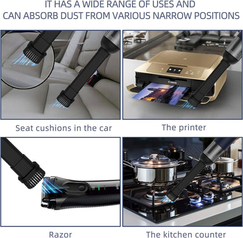 Portable Car Vacuum Cleaner with High Power for Home, Mini Vacuum Cleaner and Small Cordless Vacuum. Rechargeable Dustbuster Cleaner for Windows C...