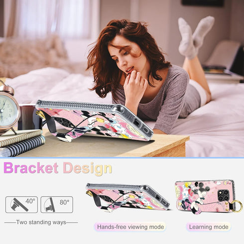 Trendy Fun Mini Miki for Motorola Moto G Power 2021 Case with Wrist Strap for Girls Women Girly Cute Cartoon Character Wristband Lanyard Funny Coo...