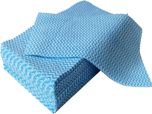 Disposable Cleaning Cloth Washing Cloth for Kitchen, Multi-use Dish Towels, Disposable Dish Cloths, Cleaning Rags,50 Count, Blue...
