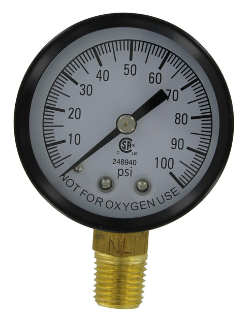 SIMMONS MFG 1305 100PSI 1/4" PRESURE Gauge...