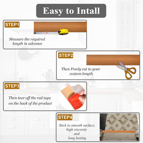 Floor Transition Strip Self Adhesive Floor Vinyl Floor Edge Trim Laminate Floor Gap Covering Joining Strip...
