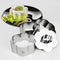 NEWLINE NY Stainless Steel Dessert Rings (4 Pcs) Flower Shape Molded Appetizers Salads Pastries Mousse Molding Layering Cutter...