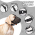 Dog Muzzle,Mesh Soft Muzzle for Small Medium Large Sized Dogs, Breathable Reflective Adjustable Puppy Muzzles with Collar for Scavenging Grooming ...