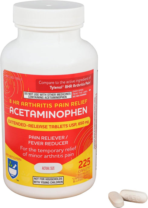 Rite Aid Acetaminophen 650mg Arthritis Extended Release Caplets - 225 Count...