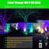 RGB MR11 LED Bulbs Color Changing, GU4 Bi-pin Base, Warm White+15 Multicolors and 4-Level Brightness on Remote Control, 12V MR11 Halogen Bulb Repl...