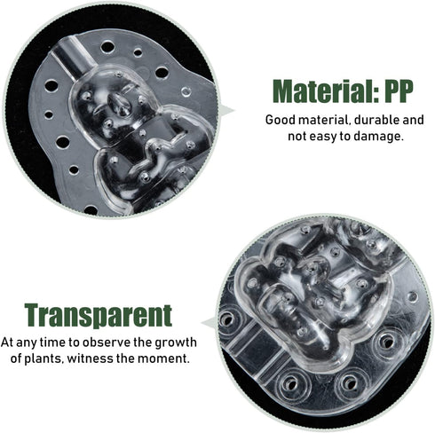 GANAZONO Multipurpose Tool 4Pcs Buddha Shape Melon Shaping Mold Plastic Garden Vegetable Grow Forming Mould Tool Fruit Growing Molds Shaping Tool ...