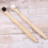 Scraper Bamboo Brush for Adults Toothbrush Oral Deep Cleaning 4pcs (White Blue Black Violet)...