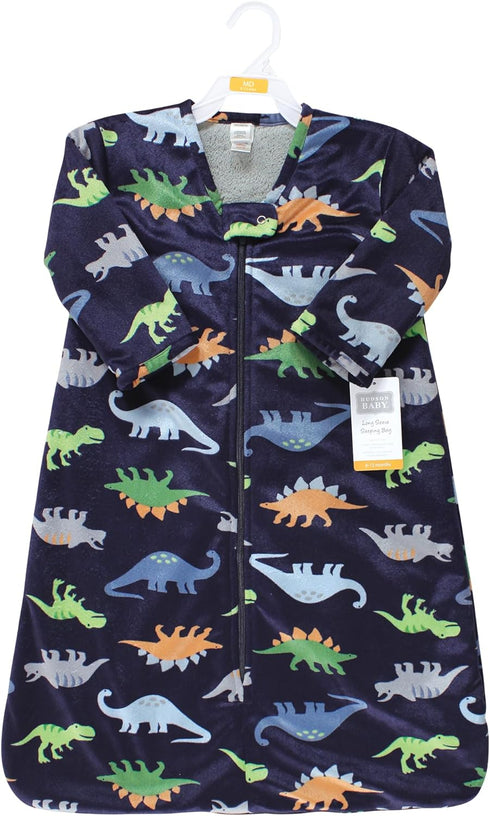 Hudson Baby Unisex Baby Long Sleeve Plush Faux Fur Sleeping Bag, Wearable Blanket, Dinosaurs, 6-12 Months...