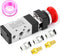TAILONZ PNEUMATIC 1/4”NPT Automatic reset type Push Button 5 Way 2 Position Pneumatic Control Mechanical Valve...