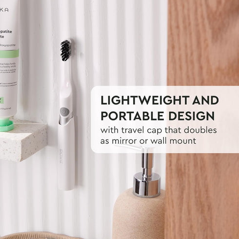 Boka Sonic Electric Toothbrush for Adults - 24000 VPM w/Standard & Sensitive Modes - Waterproof & Up to 120 Battery Life w/Travel Cover & Wall/Mir...