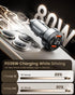Essager Car Charger 80W Super Fast Charging with USB PD/PPS/QC 3.0(Voltmeter&LED Lights) Universal Quick Charge for 12-24V Car Cigarette Lighter P...