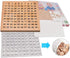 Wooden Toys Hundred Board Montessori 1-100 Consecutive Numbers Early Childhood Toys Digital Board for Kids with Storage Bag...