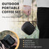 Portable Pour Over Coffee Maker Set, Silicone Collapsible Coffee Dripper Set, Reusable Single Cup Maker Set with 10 Filter Paper (1-2 Cup) (Gray)...