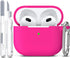 R-fun Compatible with AirPods 3 Case Cover, Silicone Protective Accessories Skin with Keychain Compatible with Apple AirPod 3rd Generation 2021 fo...