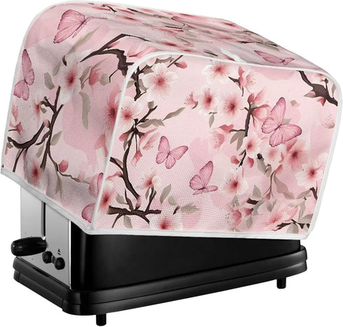 Mumeson Pink Butterfly Toaster Protection Cover Kitchen Accessories Decor Bread Maker Oven Protector Covers 2 Slice Toaster Cover,Small Appliance ...