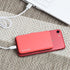 Sinjimoru Stick-On Card Case, Adhesive Card Holder/Ultra Slim Card Holder Case Usable as Phone Wallet or Card Holder for Desk. Card-Zip White...