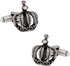 Pewter King's Crown Cufflinks for The King with Presentation Gift Box...