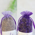 Sachet Empty Bags Linen Fabric Bags Organza Gauze Bags for Lavender, Spice and Herbs (24pcs Purple Drawstring Bag)...