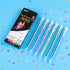 Dyvicl Dual Metallic Gel Pen, Liquid Glitter Iridescent Gel Pen for Adult Coloring, Doodling, Drawing, Scrapbooking, Card Making, Illustrations, D...