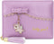 Uromee Girls Wallet Small Card Holder Women Purse Bifold Vegan Leather Zipper Coin Pocket Cute Unicorn Pendant Tassel...